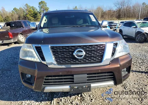 2017 Nissan Armada Sv из США, поврежденный, VIN JN8AY2NC8H9509129